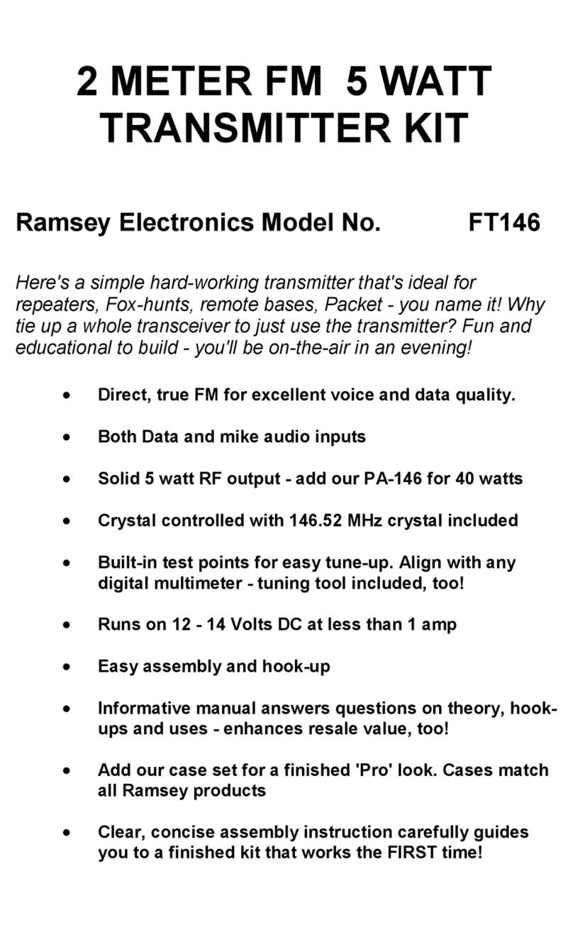Ramsey Electronics FT146 User manual