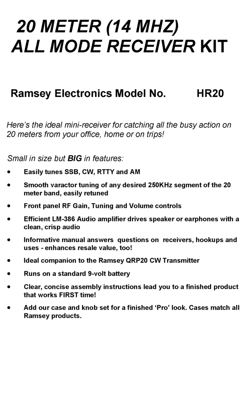 Ramsey Electronics HR20 user manual