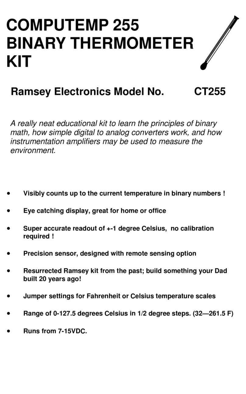Ramsey Electronics COMPUTEMP CT255 manual Ramsey Electronics COMPUTEMP CT255 manual 