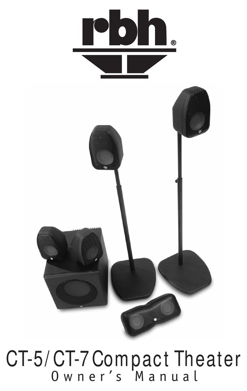 RBH Sound CT-5 owner's manual