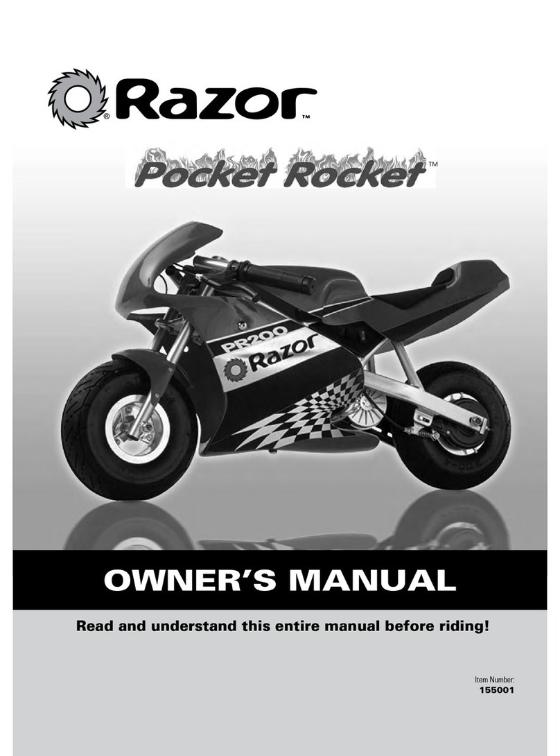 Razor POCKET ROCKET 155001 User manual