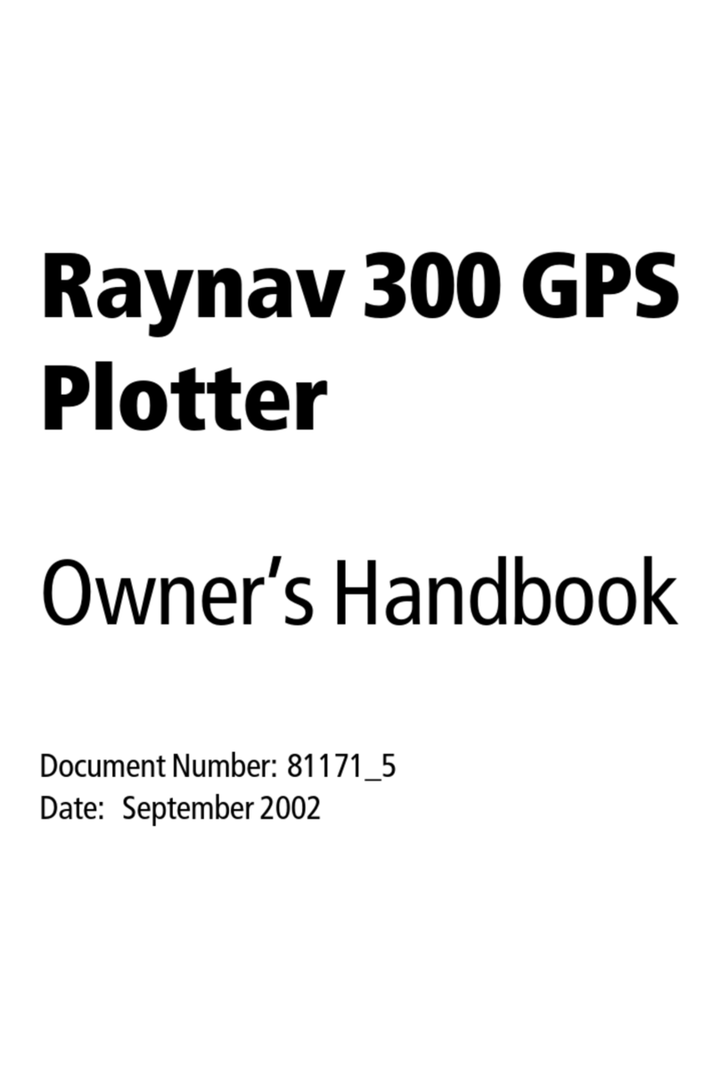 Raymarine Raynav 300 GPS Plotter Owner's handbook