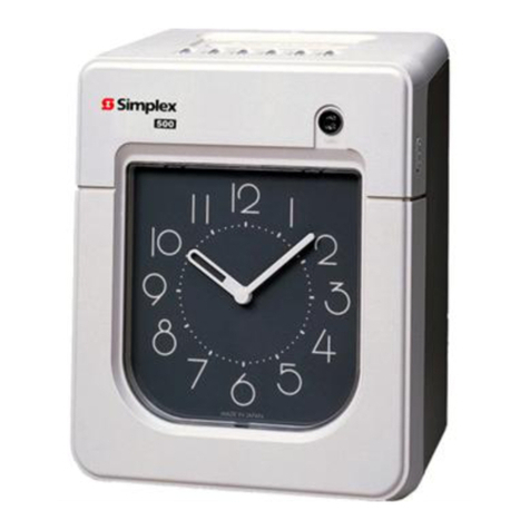 Simplex SIMPLEX 500 Operation manual
