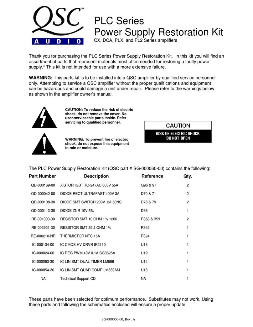 QSC CX Series User manual
