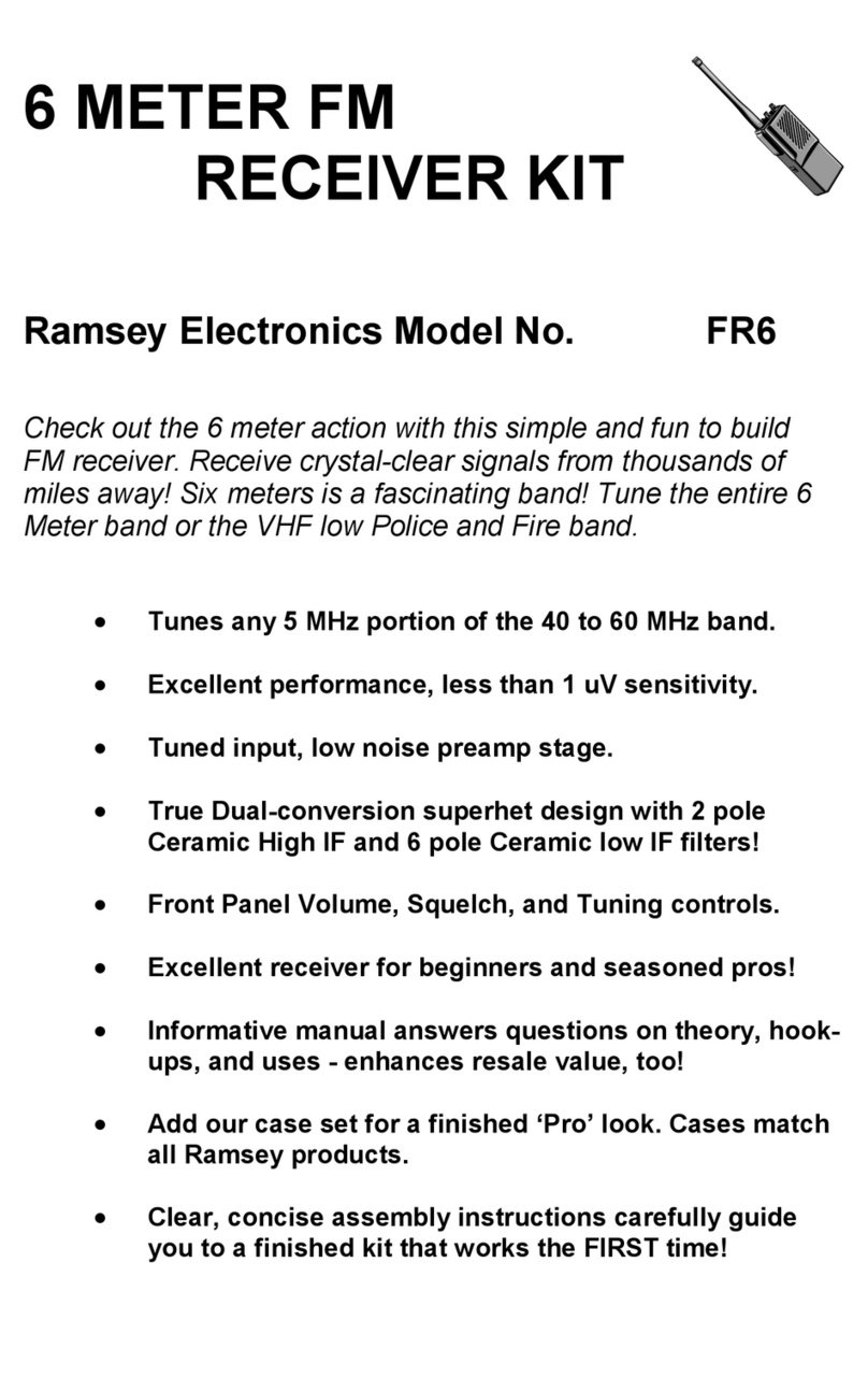 Ramsey Electronics FR6 User manual