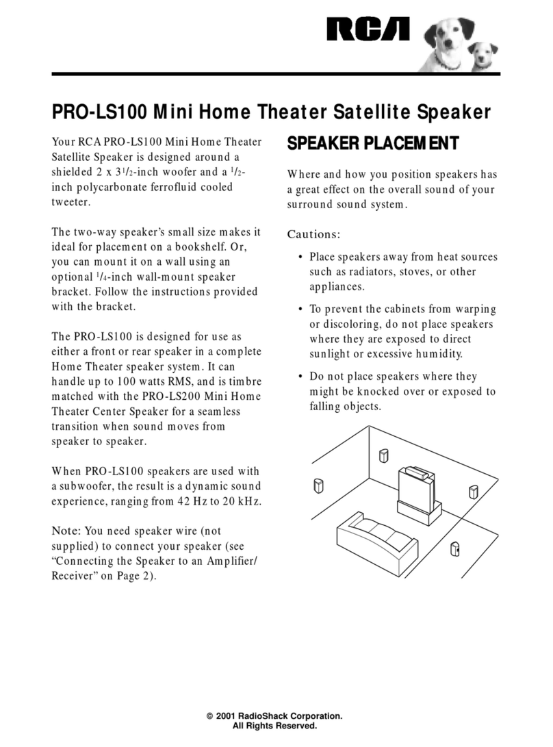 RCA PRO-LS100 user manual