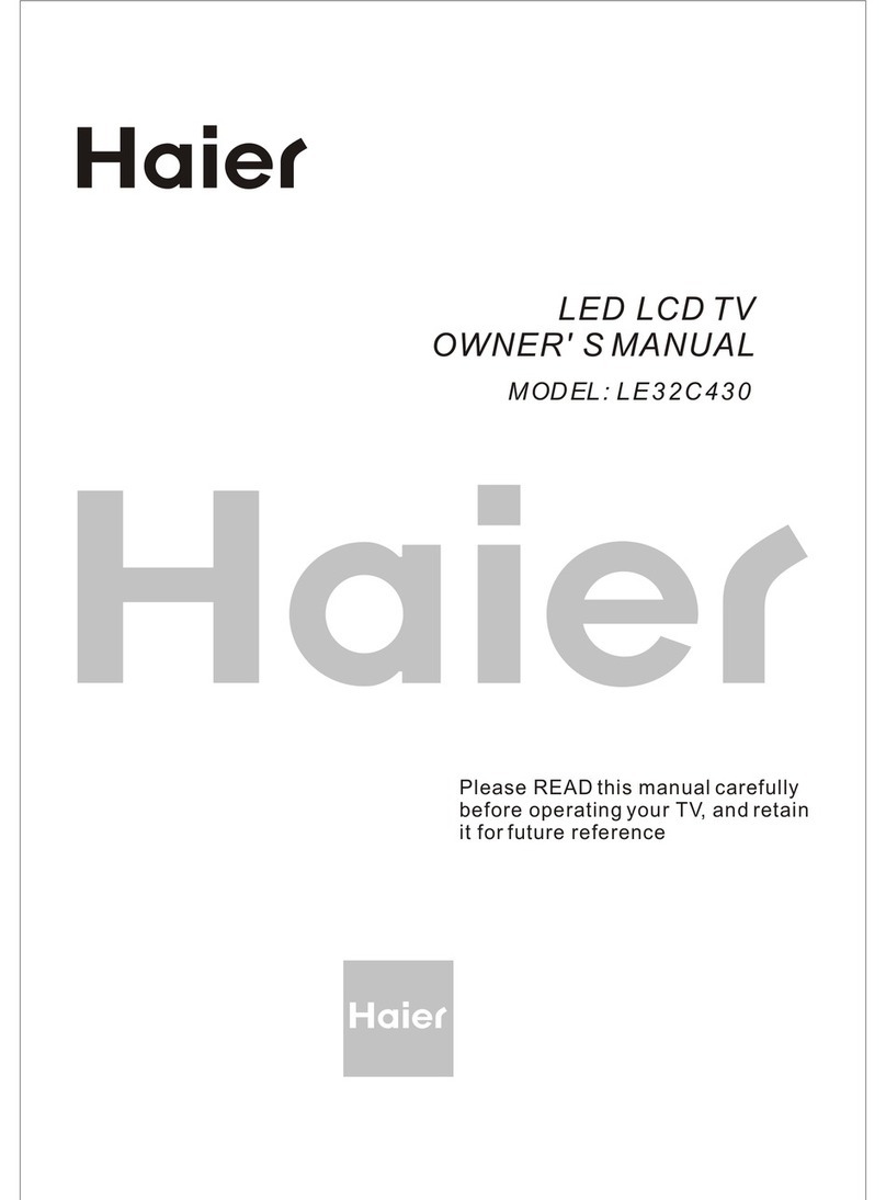 Haier LE32C430 User manual Haier LE32C430 User manual