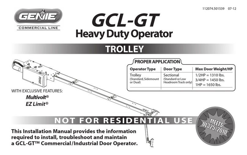 Genie GCL-GT User manual Genie GCL-GT User manual