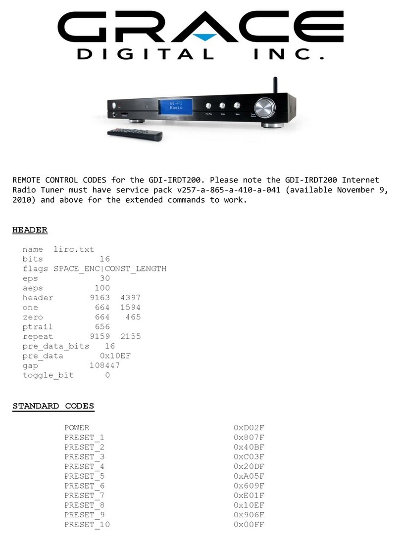 Grace Digital GDI-IRDT200 user manual