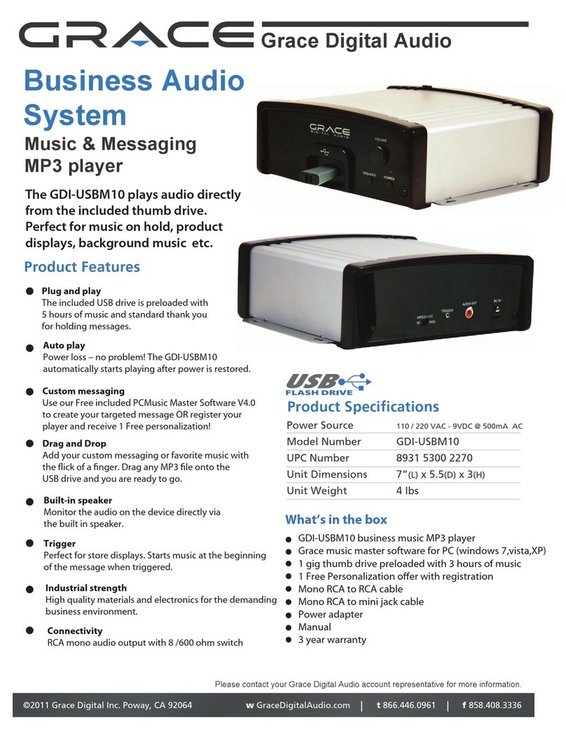 Grace GDI-USBM10 Specifications