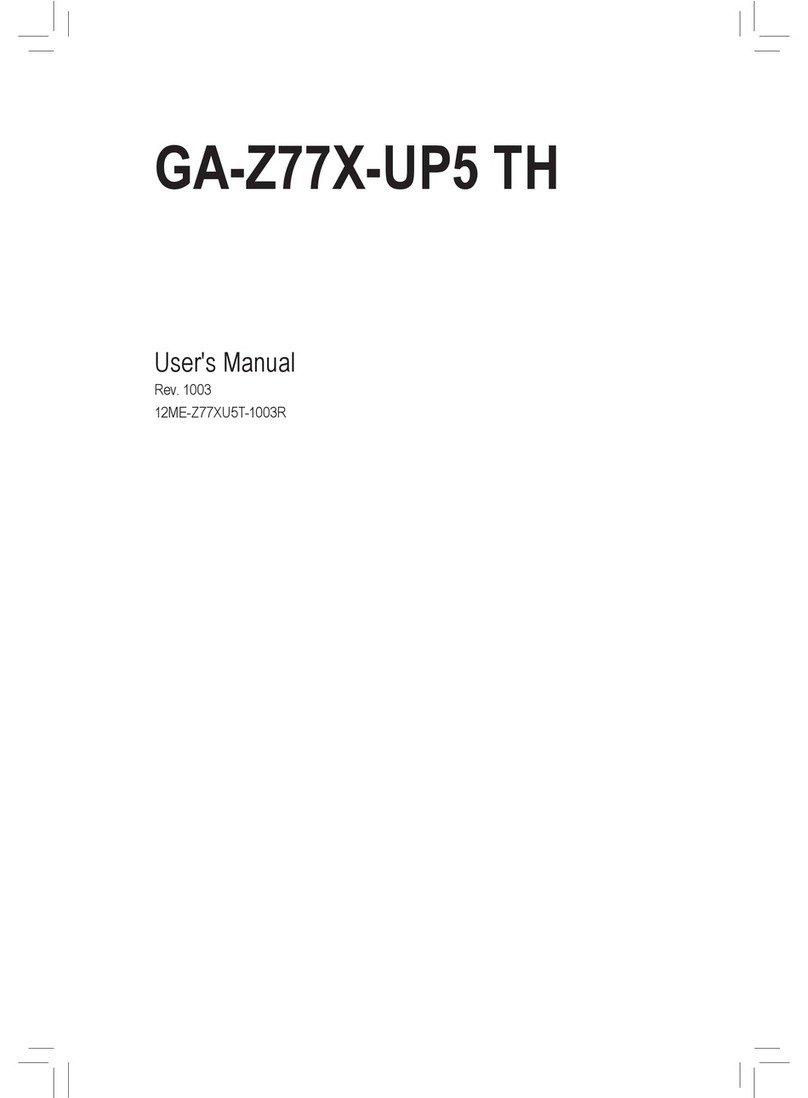 Gigabyte GA-Z77X-UP5 TH User manual