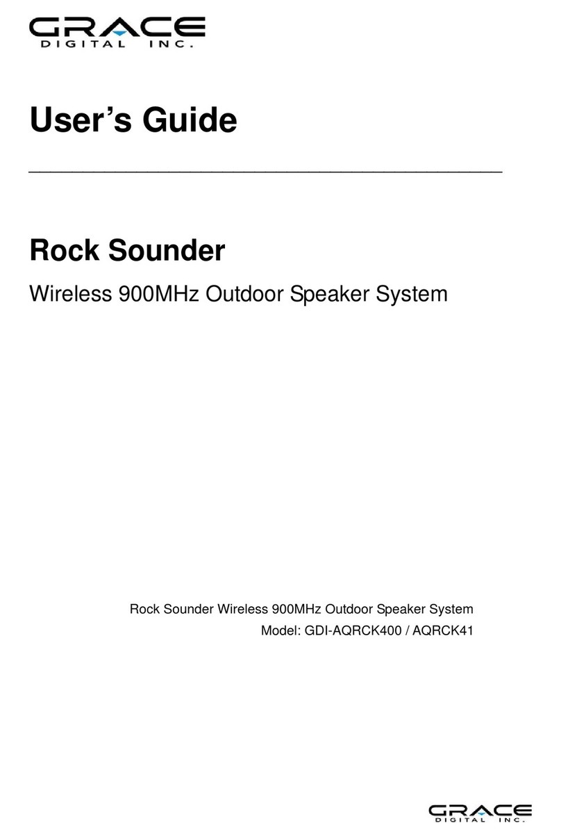 Grace Digital Rock Sounder GDI-AQRCK400 user guide