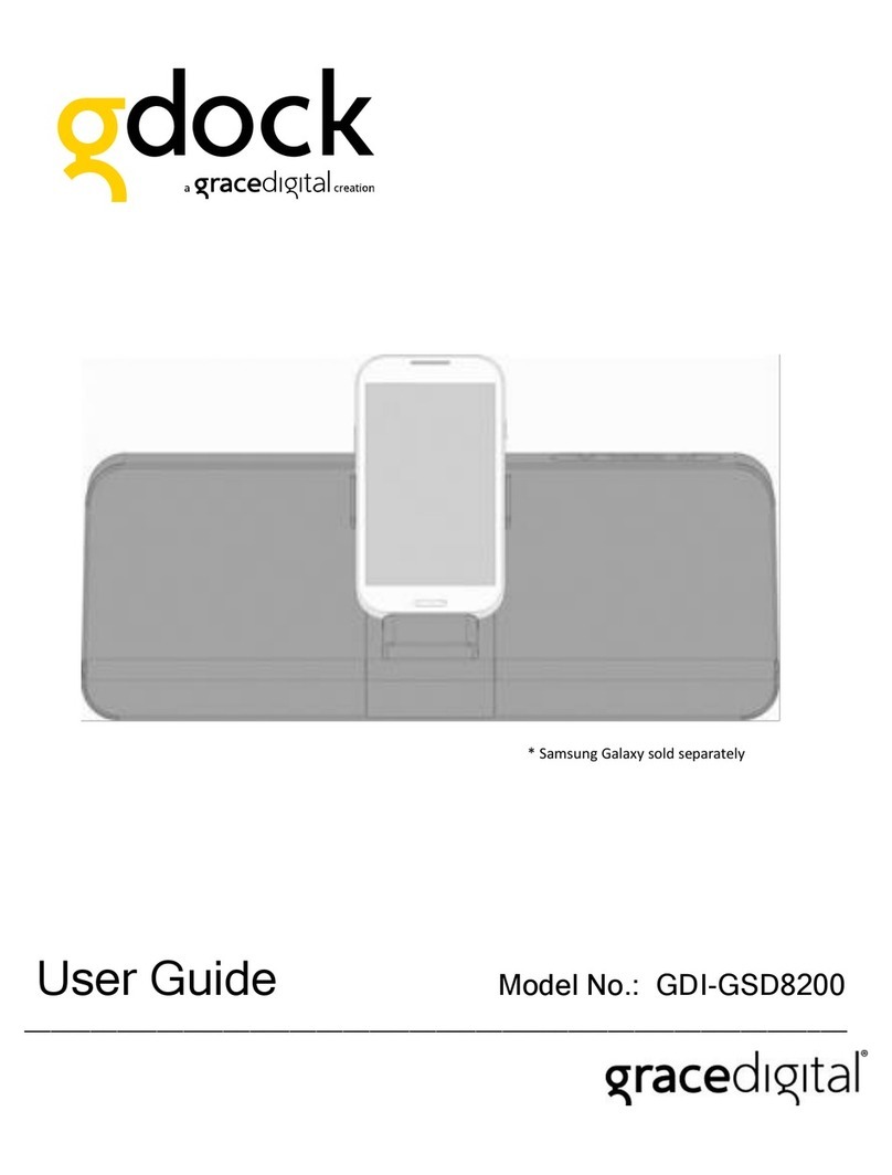 Grace Digital gdock GDI-GSD8200 User manual
