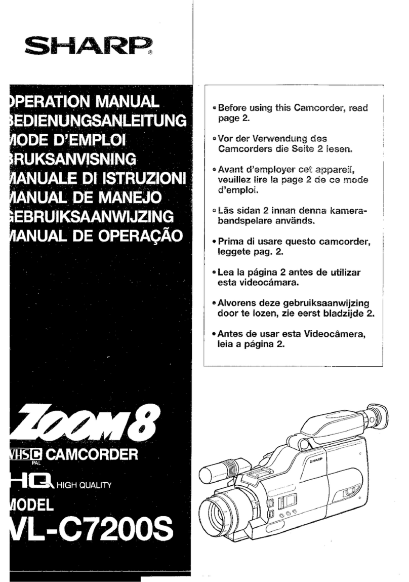 Sharp VL-C7200S Operation manual
