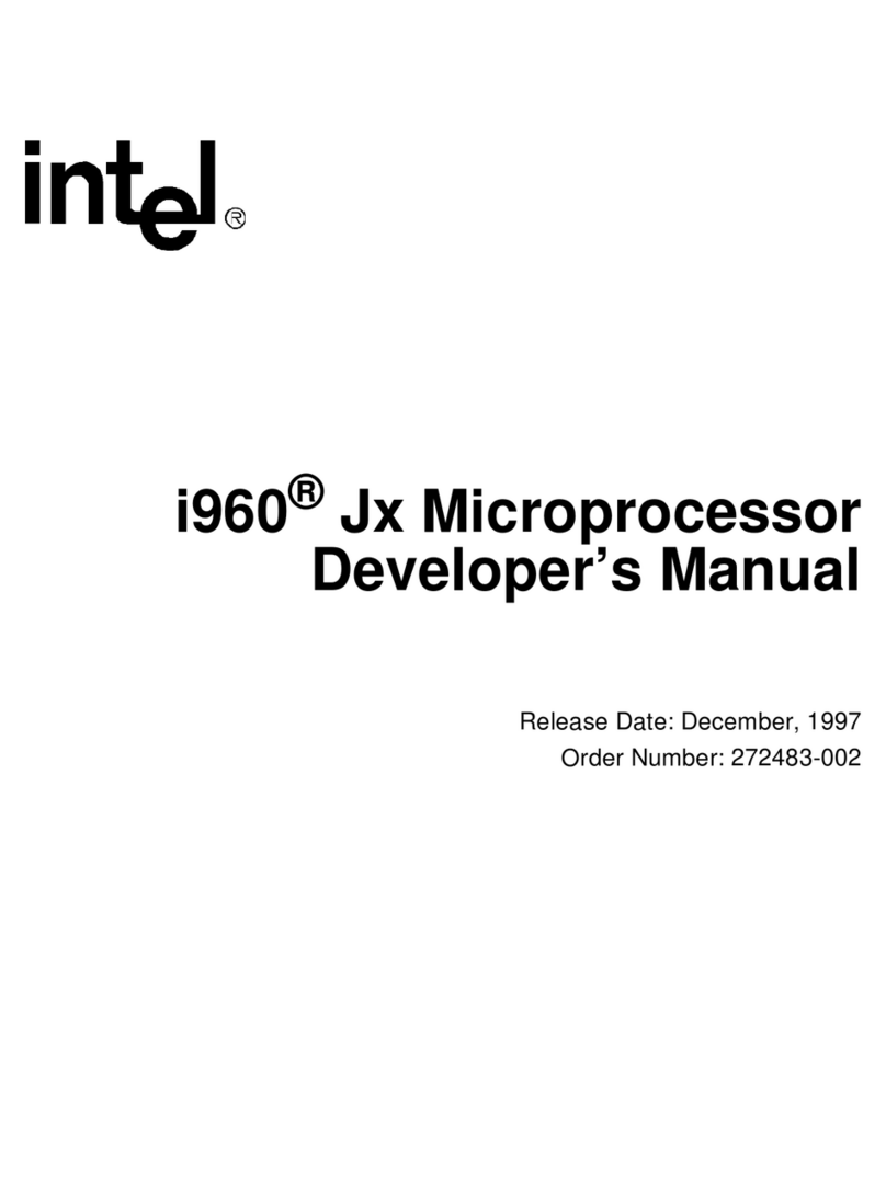 Intel i960 Jx User manual