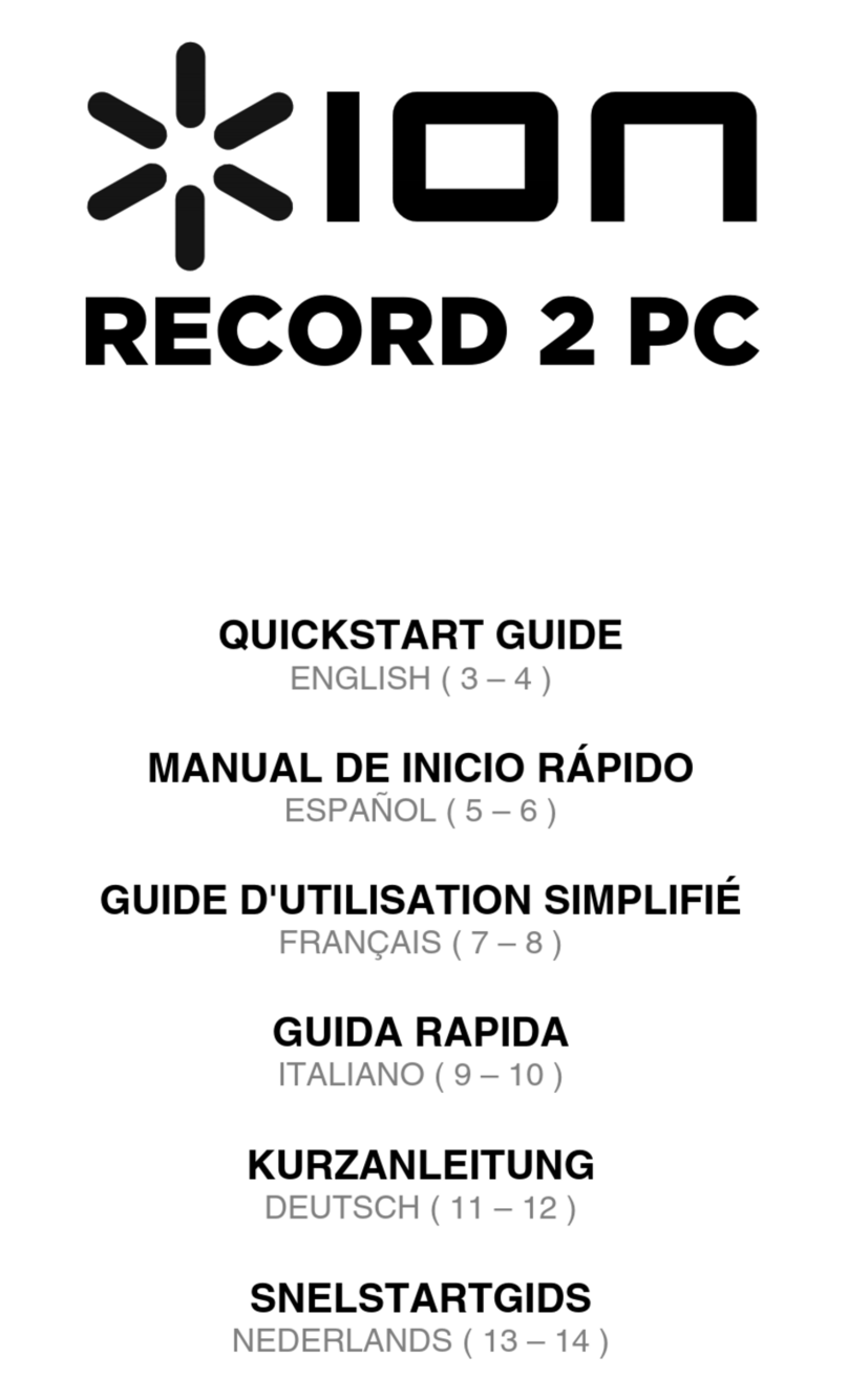 ION RECORD 2 PC quick start guide