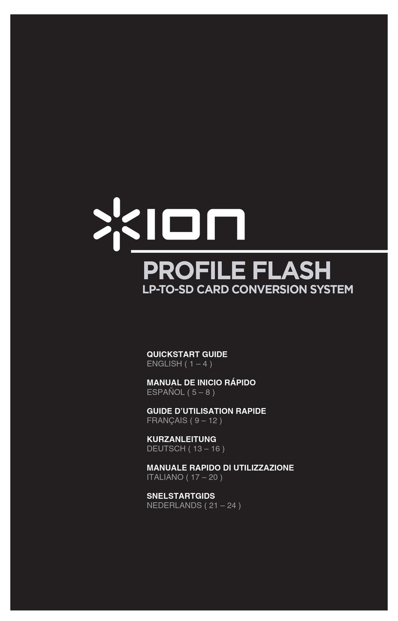 ION PROFILE FLASH quick start guide