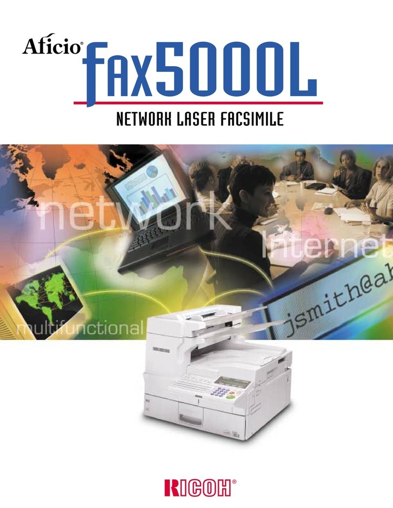 Ricoh Aficio FAX5000L user manual