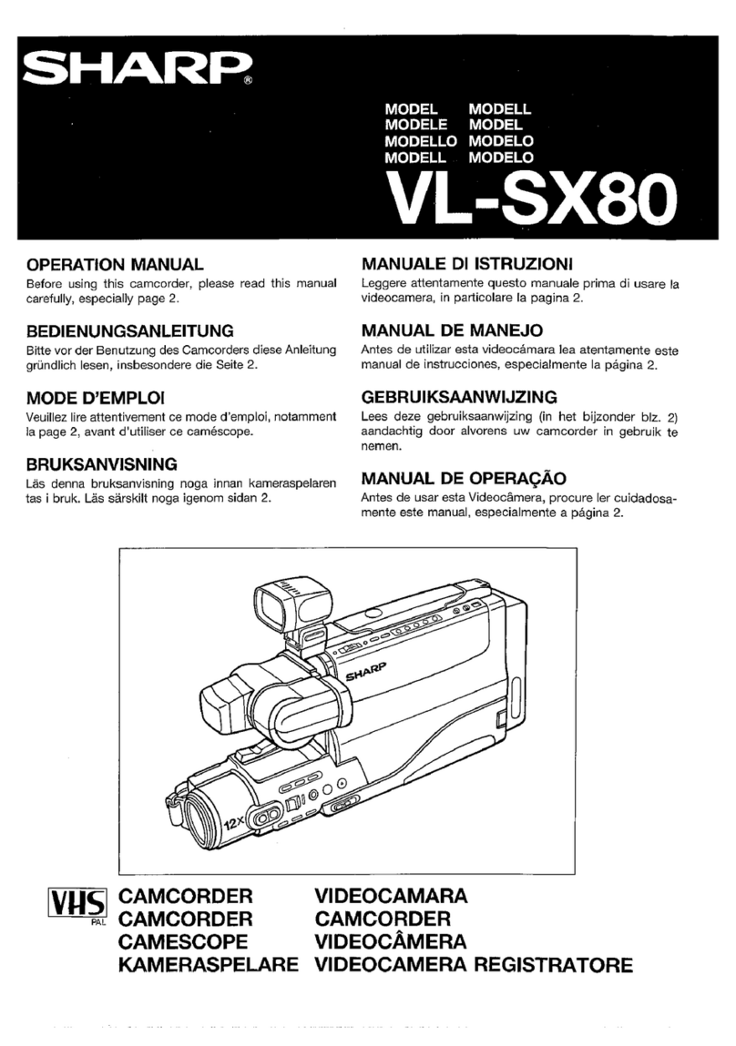 Sharp VL-SX80 User manual