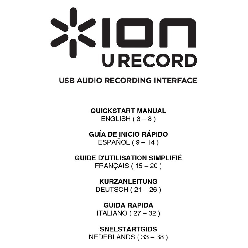 ION U Record USB Interface Instruction manual
