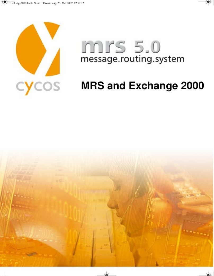 Cycos Cycos ERGO mrs 5.0 manual&nbsp;
