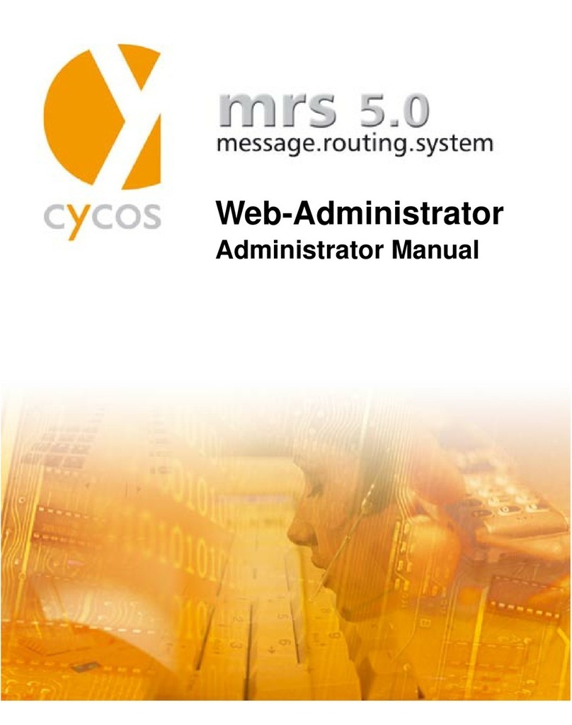 Cycos Cycos ERGO mrs 5.0 Administrator's manual Cycos Cycos ERGO mrs 5.0 Administrator's manual