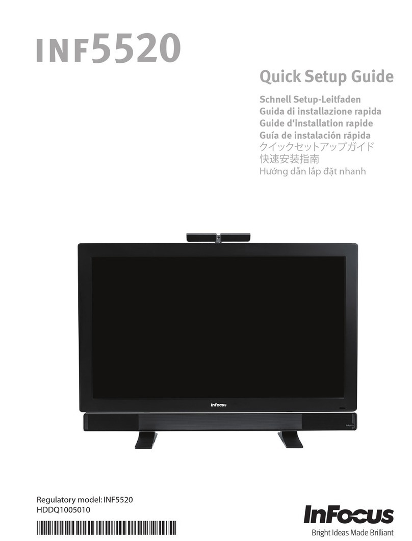 InFocus INF5520 Quick setup guide