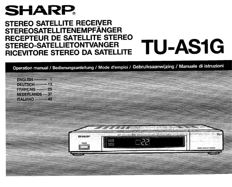 Sharp TU-AS1G User manual Sharp TU-AS1G User manual
