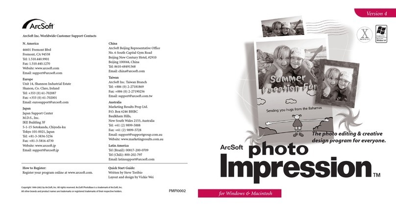 ArcSoft PhotoImpression quick start guide ArcSoft PhotoImpression quick start guide