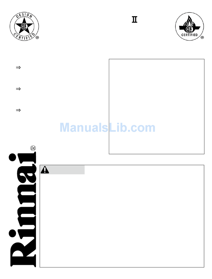 Rinnai RHFE-263FA 2 User manual Rinnai RHFE-263FA 2 User manual