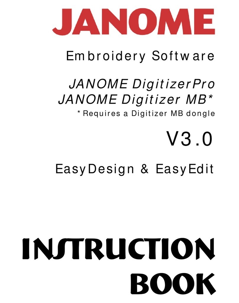 Janome DigitizerPro Instruction book Janome DigitizerPro Instruction book