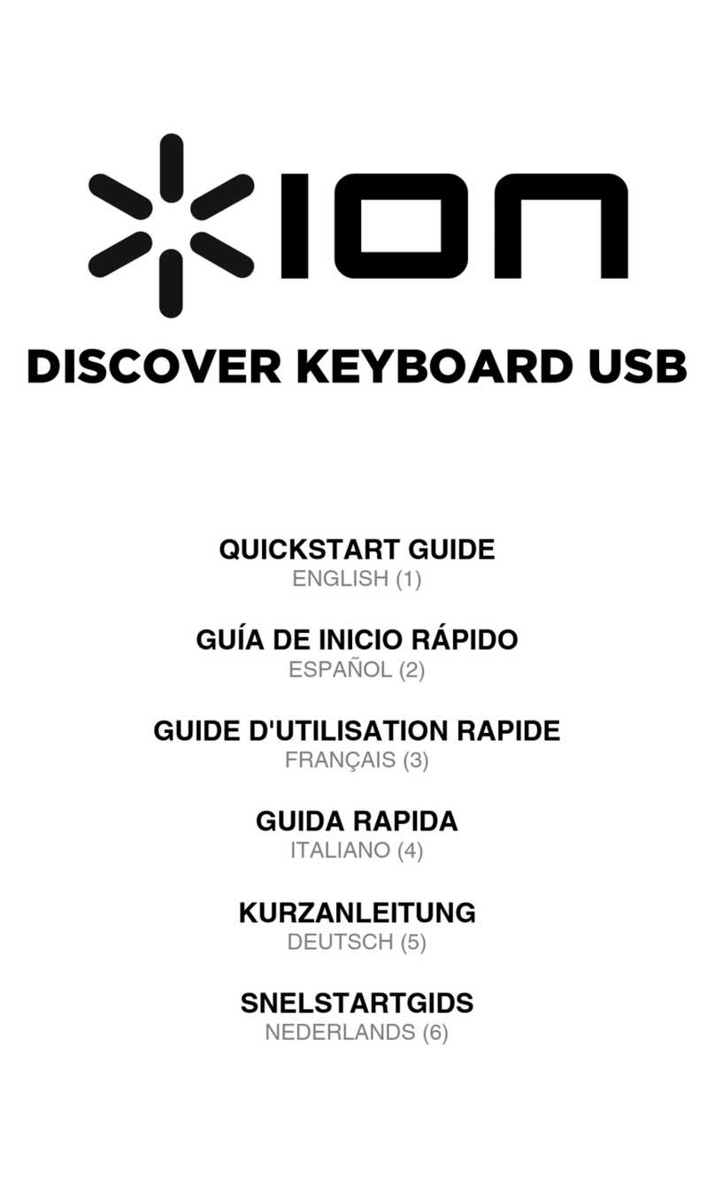ION DISCOVER KEYBOARD USB quick start guide