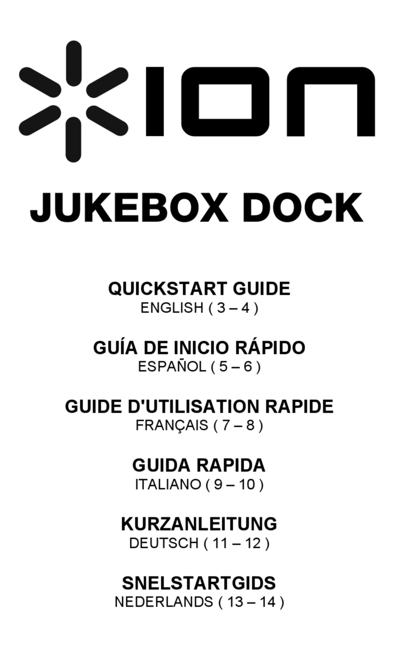 ION JUKEBOX DOCK quick start guide