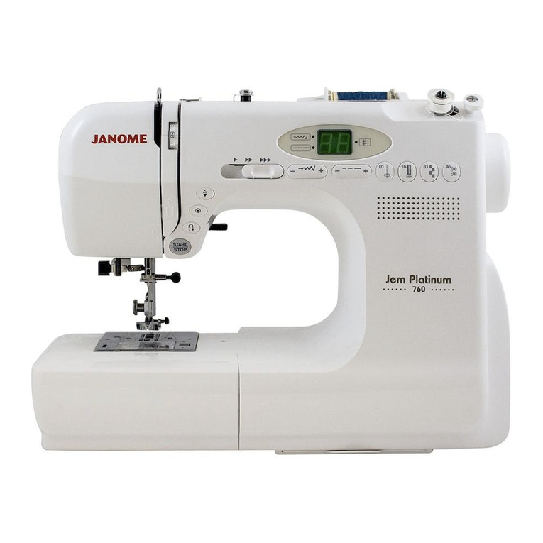 Janome JP760 - Instruction book