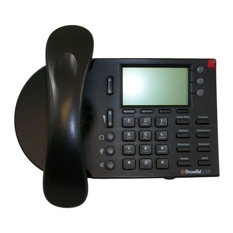 SHORE TEL Ip 230 User manual