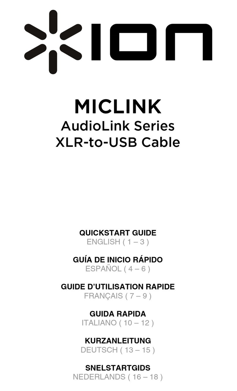 ION MICLINK AudioLink Series quick start guide