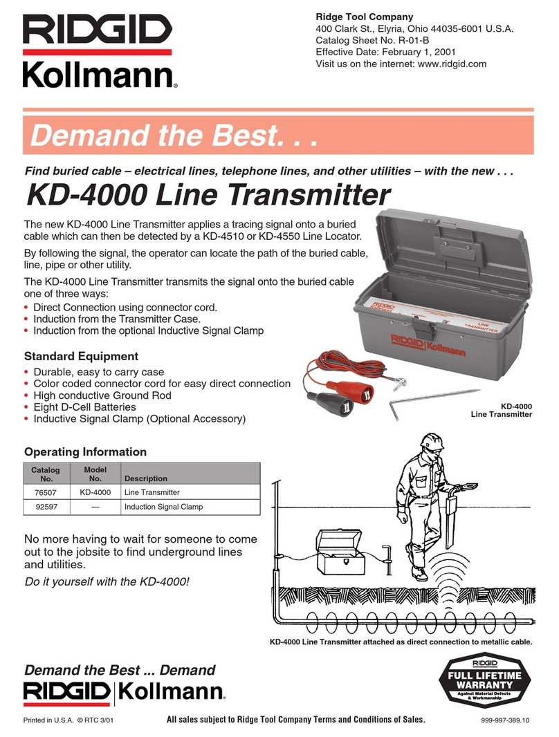 RIDGID KD-4000 Line user manual