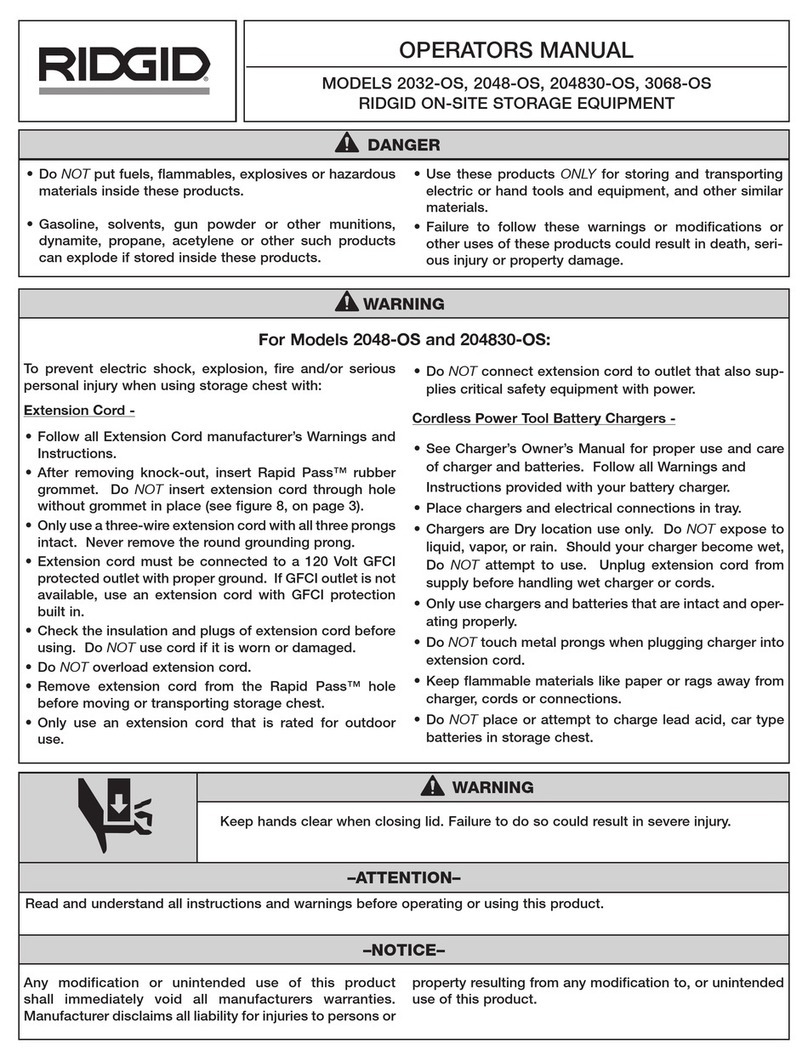 RIDGID 3068-OS Operator's manual