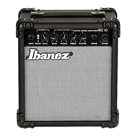 Ibanez IBZ10 User manual