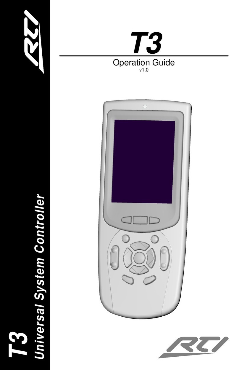 RTI T3 User manual