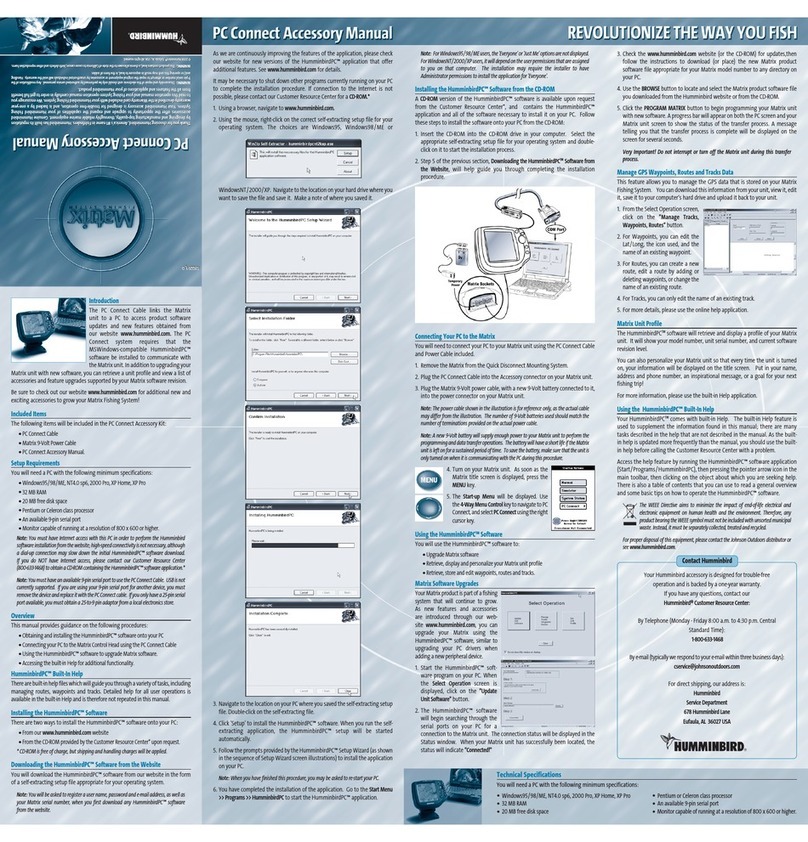 Humminbird PC Connect User manual