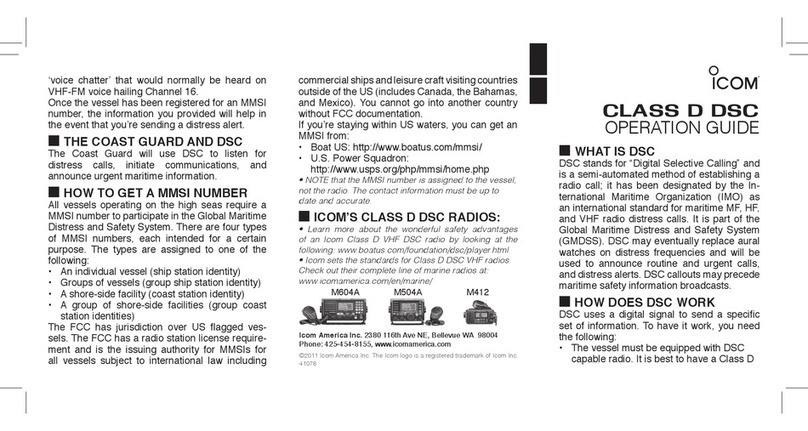 Icom M604A User manual