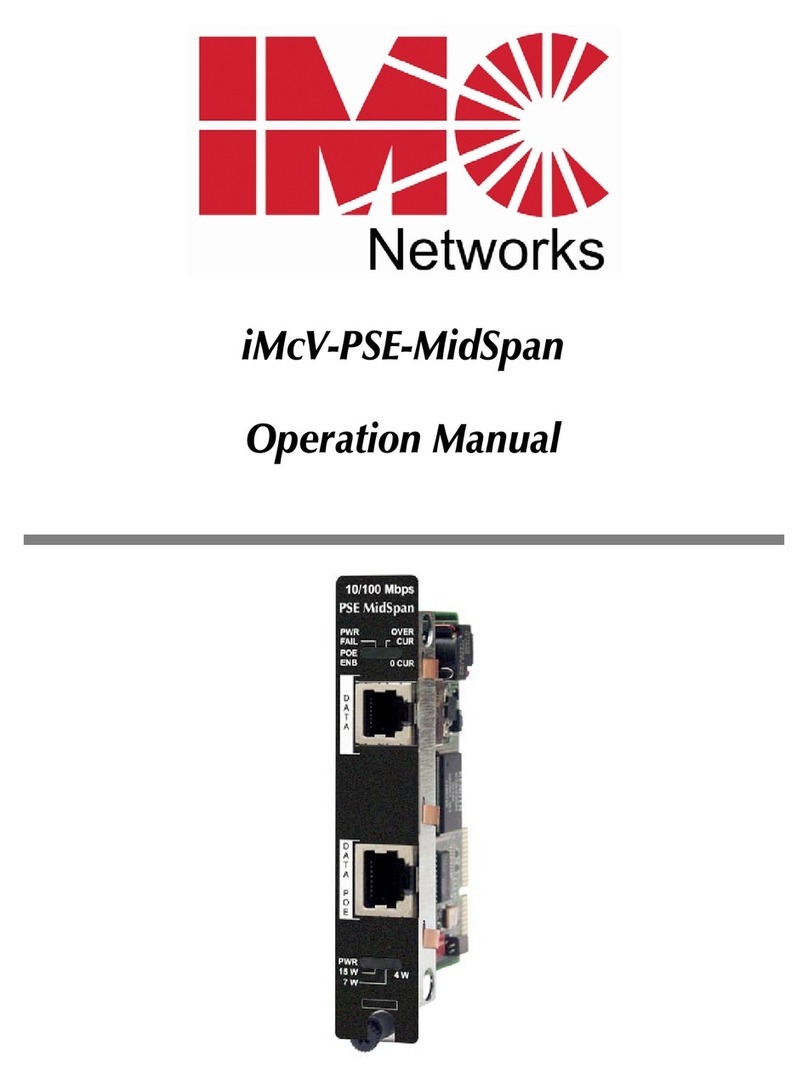 IMC Networks iMcV-PSE-MidSpan User manual