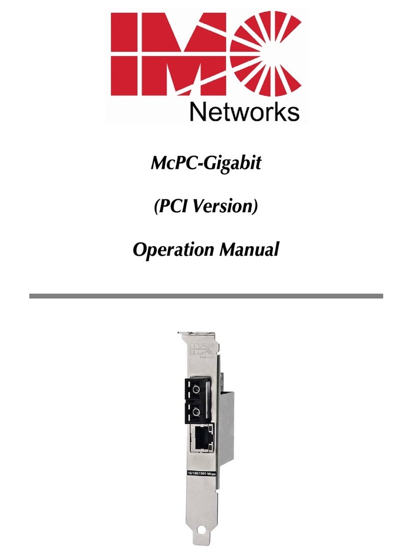 IMC Networks McPc-Gigabit User manual