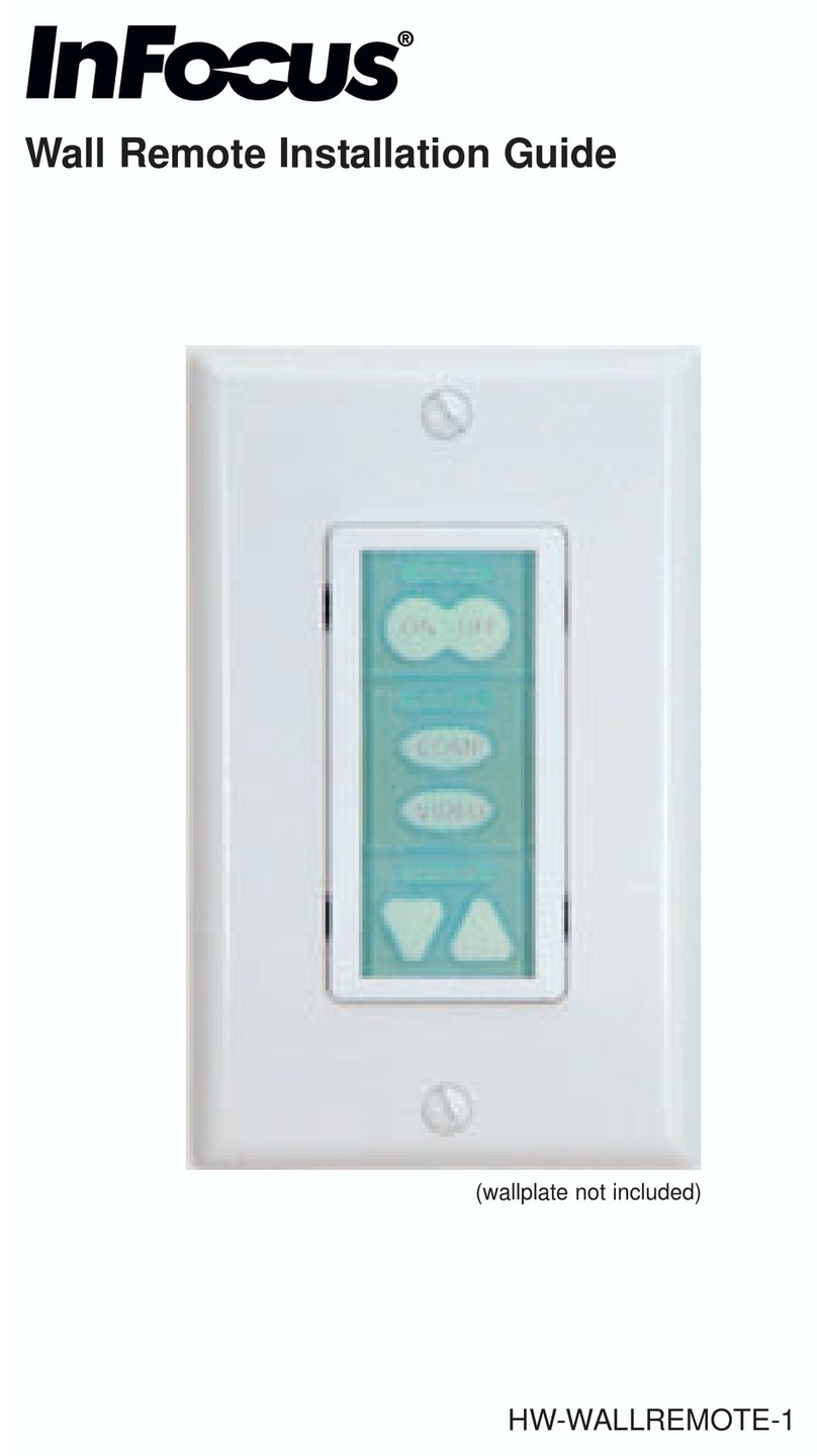 InFocus HW-WALLREMOTE-1 User manual