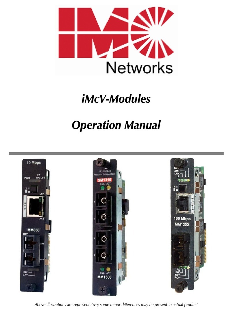 IMC Networks iMcV-S2MM/1250 Operation manual