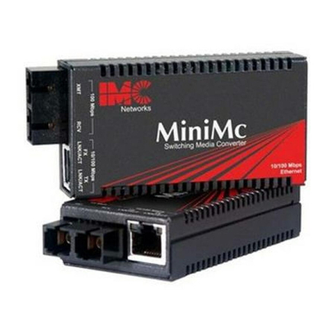 IMC Networks MiniMc TP-TX/FX Operation manual IMC Networks MiniMc TP-TX/FX Operation manual