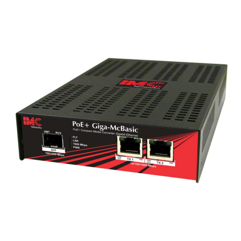 IMC Networks PoE Giga-McBasic User manual