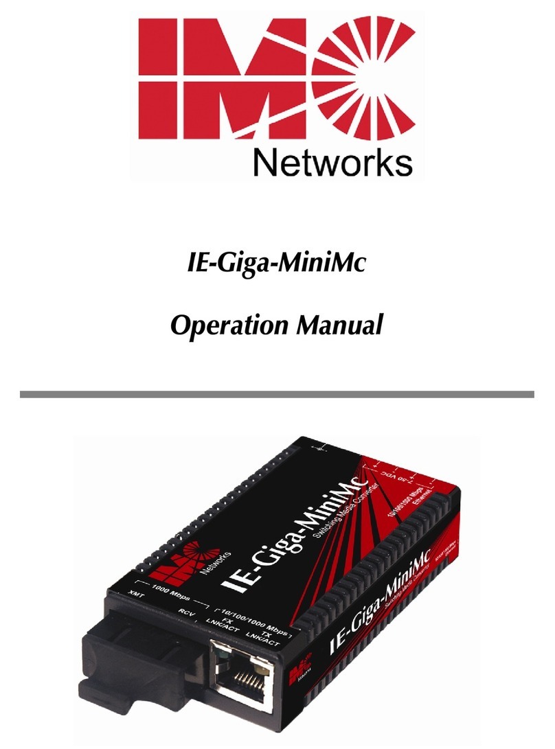 IMC Networks IE-Giga-MiniMc User manual