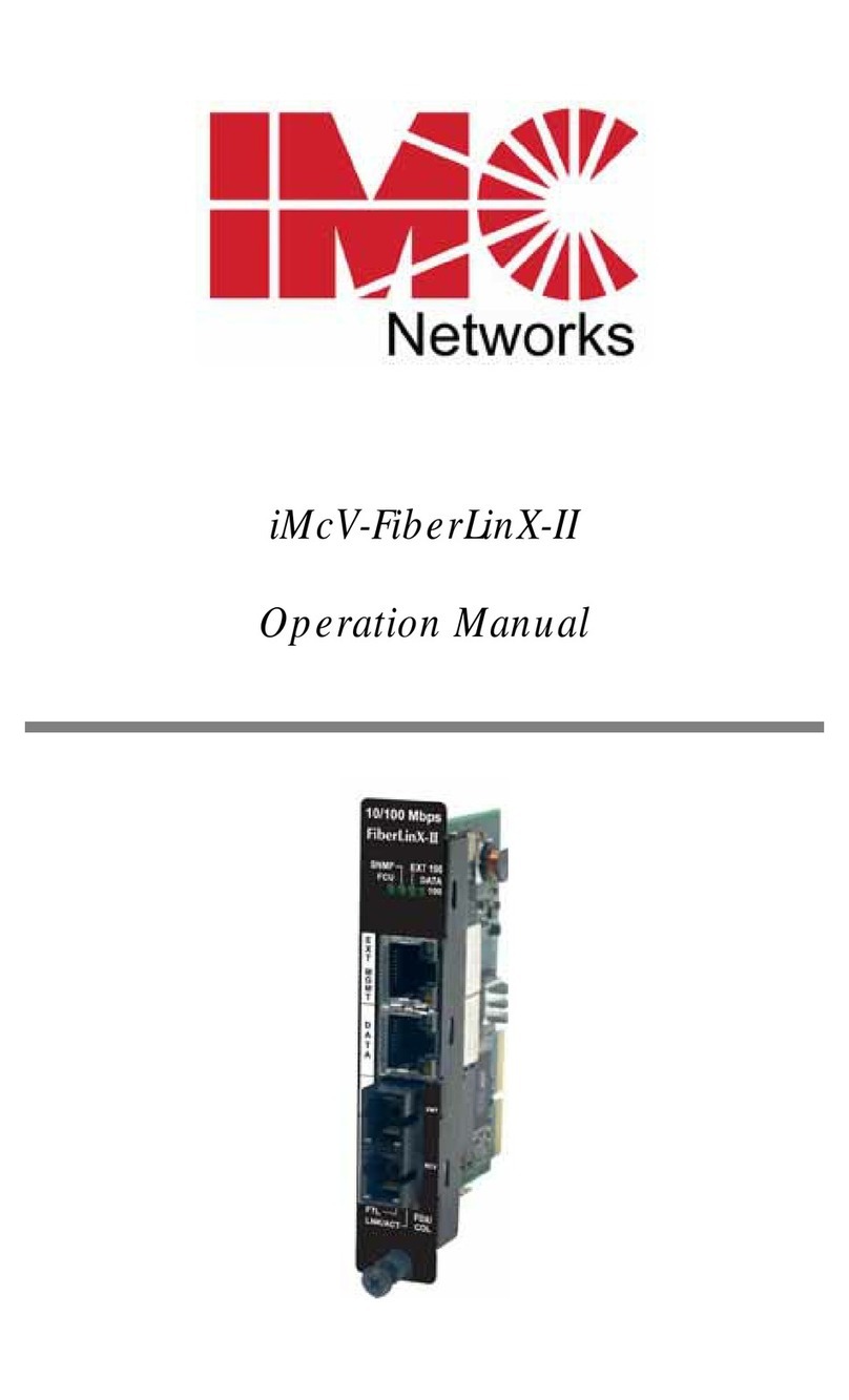 IMC Networks iMcV-FiberLinX-II User manual